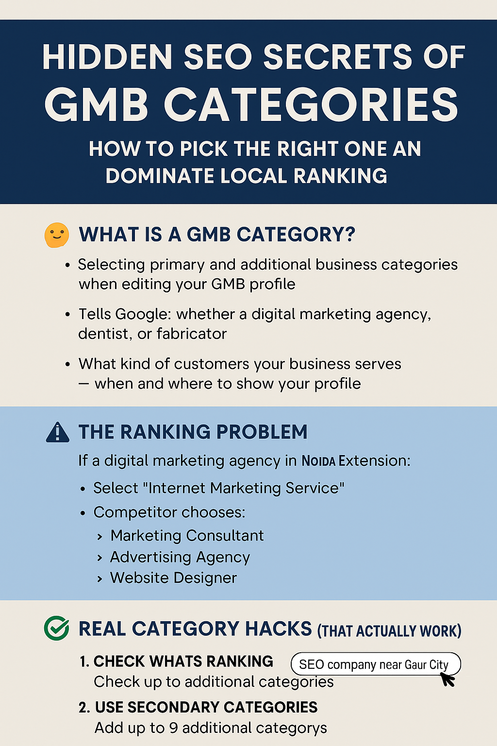 "Hidden SEO Secrets of GMB Categories – How to Pick the Right One and Dominate Local Ranking"