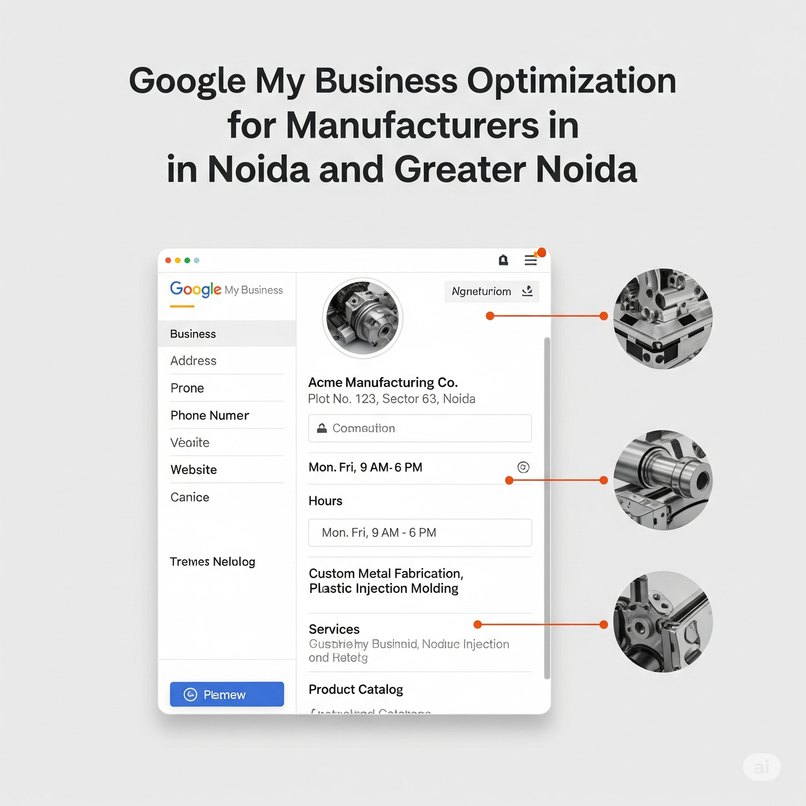 Google My Business Optimization for Manufacturers in Noida & Greater Noida | Sector-Wise Local SEO Guide