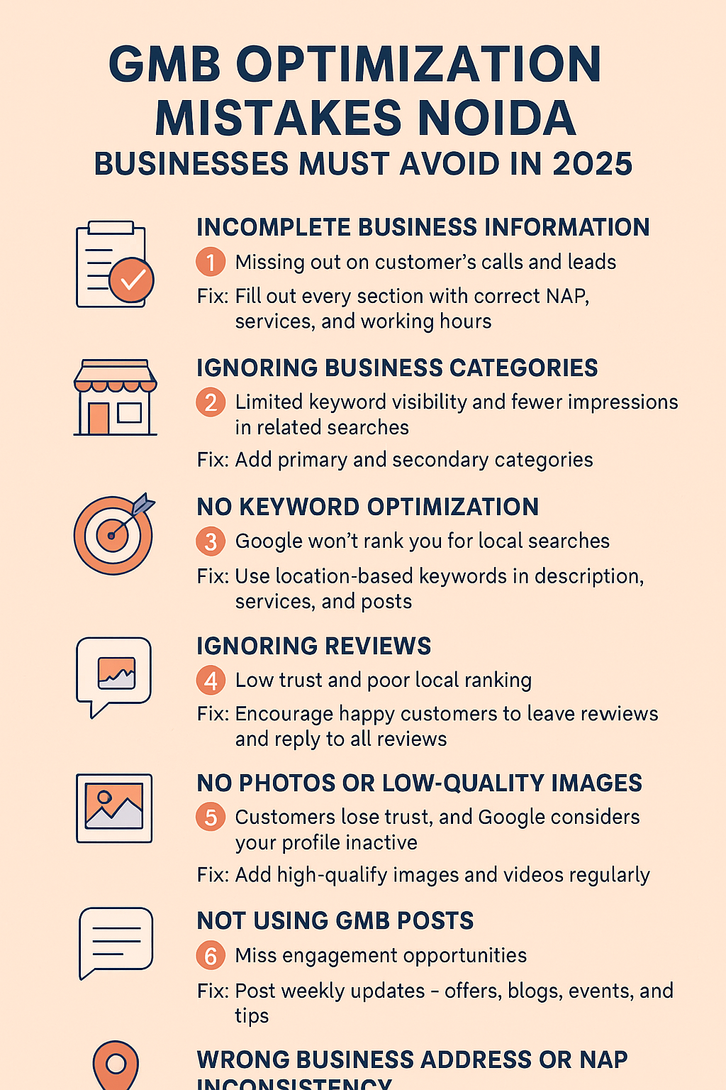GMB Optimization Mistakes Noida Businesses Should Avoid in 2025
