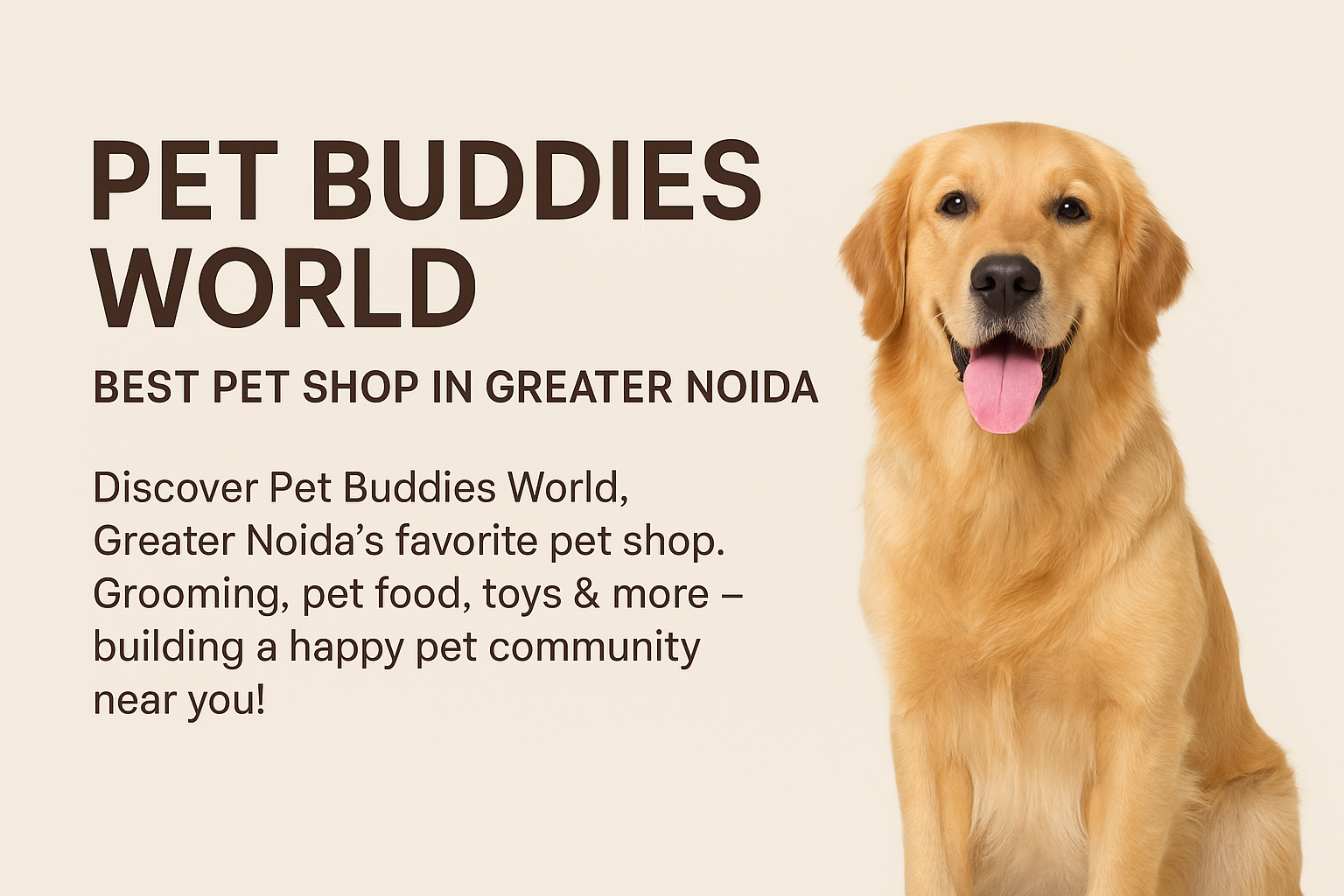 Pet Buddies World – Best Pet Shop in Greater Noida