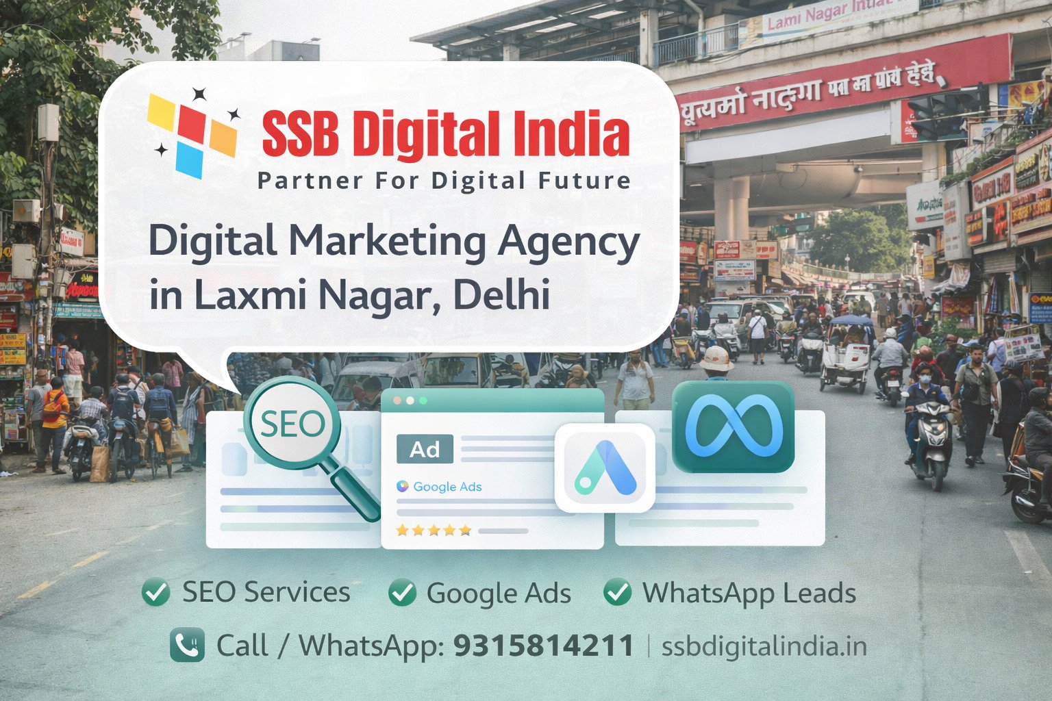 Digital Marketing Agency in Laxmi Nagar, Delhi – SSB Digital India