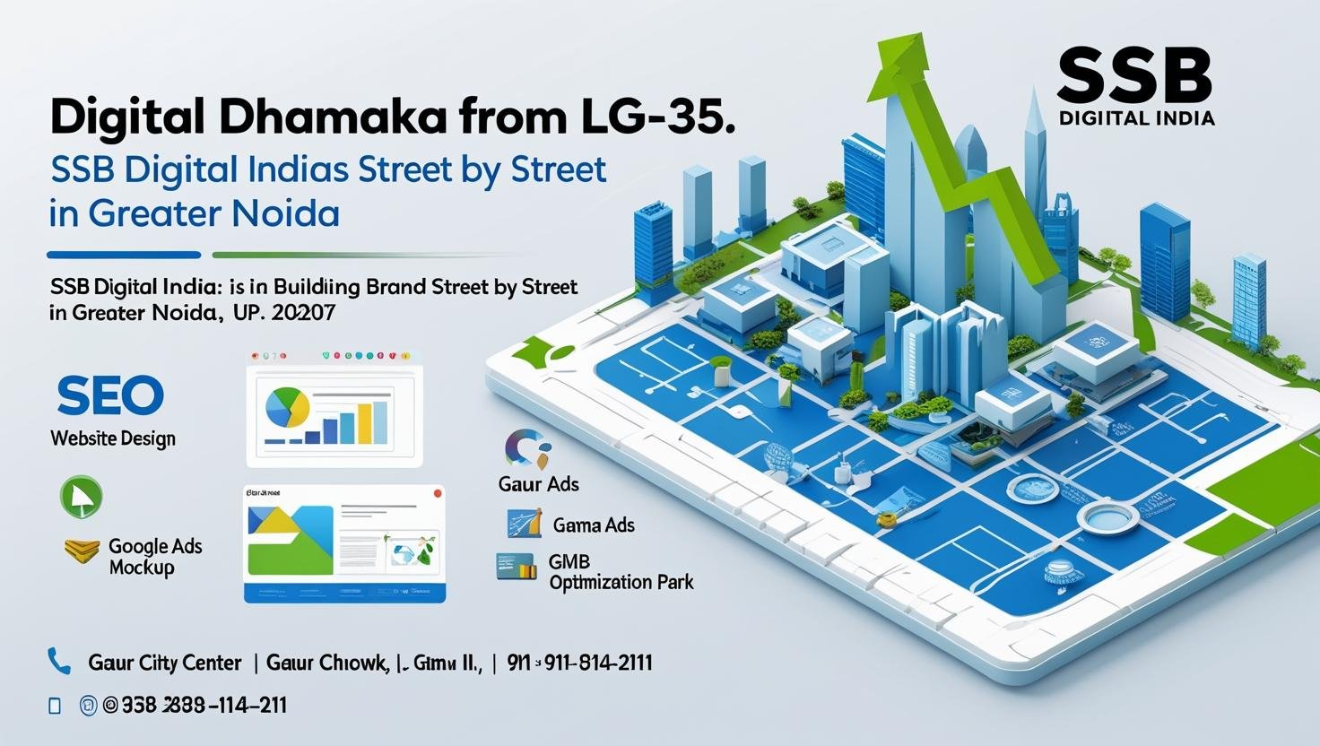 "Digital Dhamaka from LG-35: SSB Digital India is Building Brands Street by Street in Greater Noida 🚀"