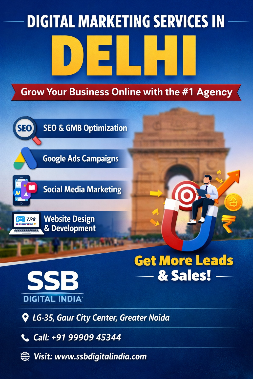 Digital Marketing Services in Delhi | #1 SEO & Ads Company – SSB Digital India