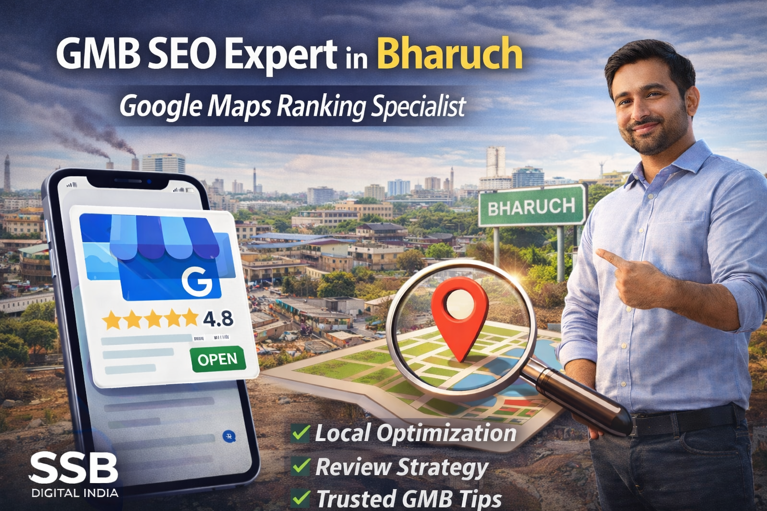 GMB SEO Expert in Bharuch – Google Maps Ranking ke Through Local Business Growth ka Proven Formula (2026)