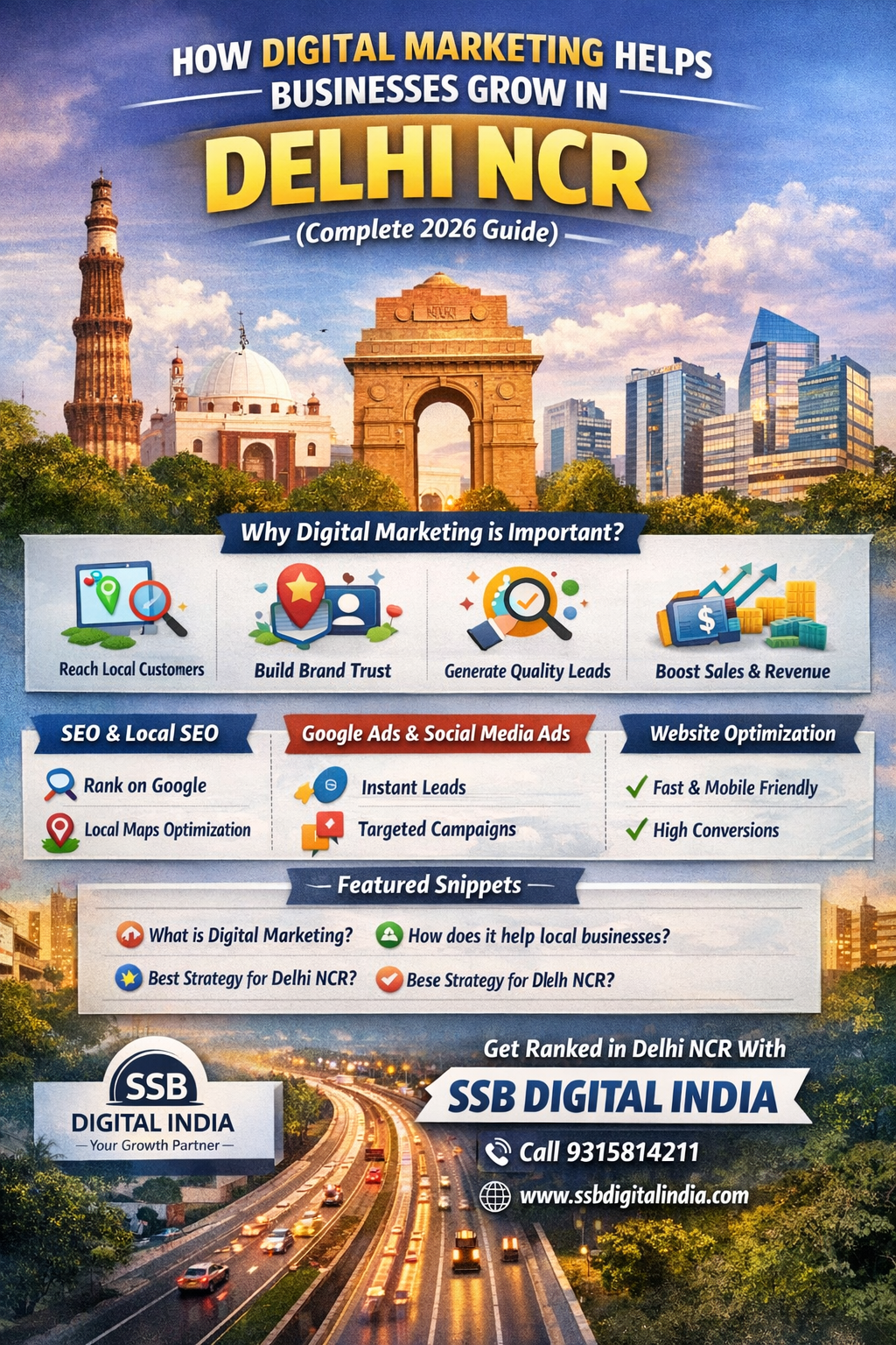 🚀 How Digital Marketing Helps Businesses Grow in Delhi NCR (Complete 2026 Guide)