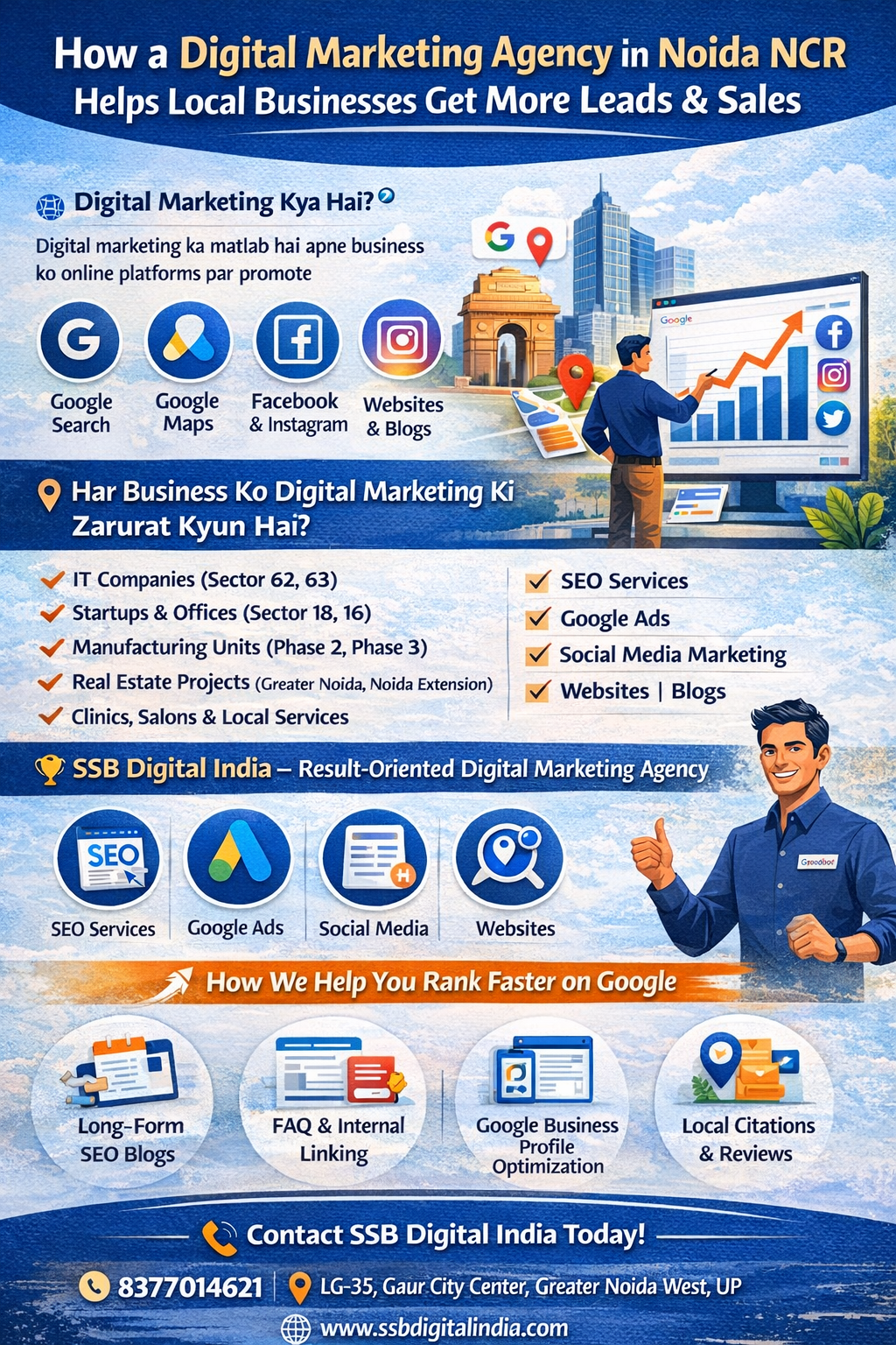 How a Digital Marketing Agency in Noida NCR Helps Local Businesses Get More Leads & Sales