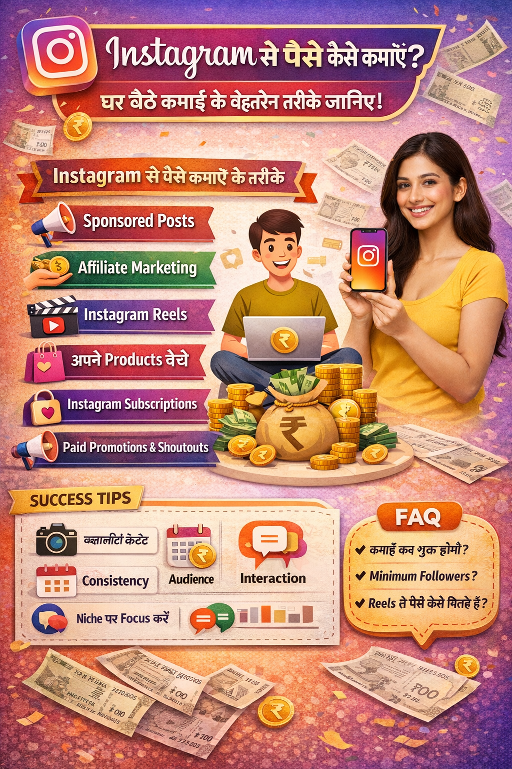 Instagram से पैसे कैसे कमाएँ?