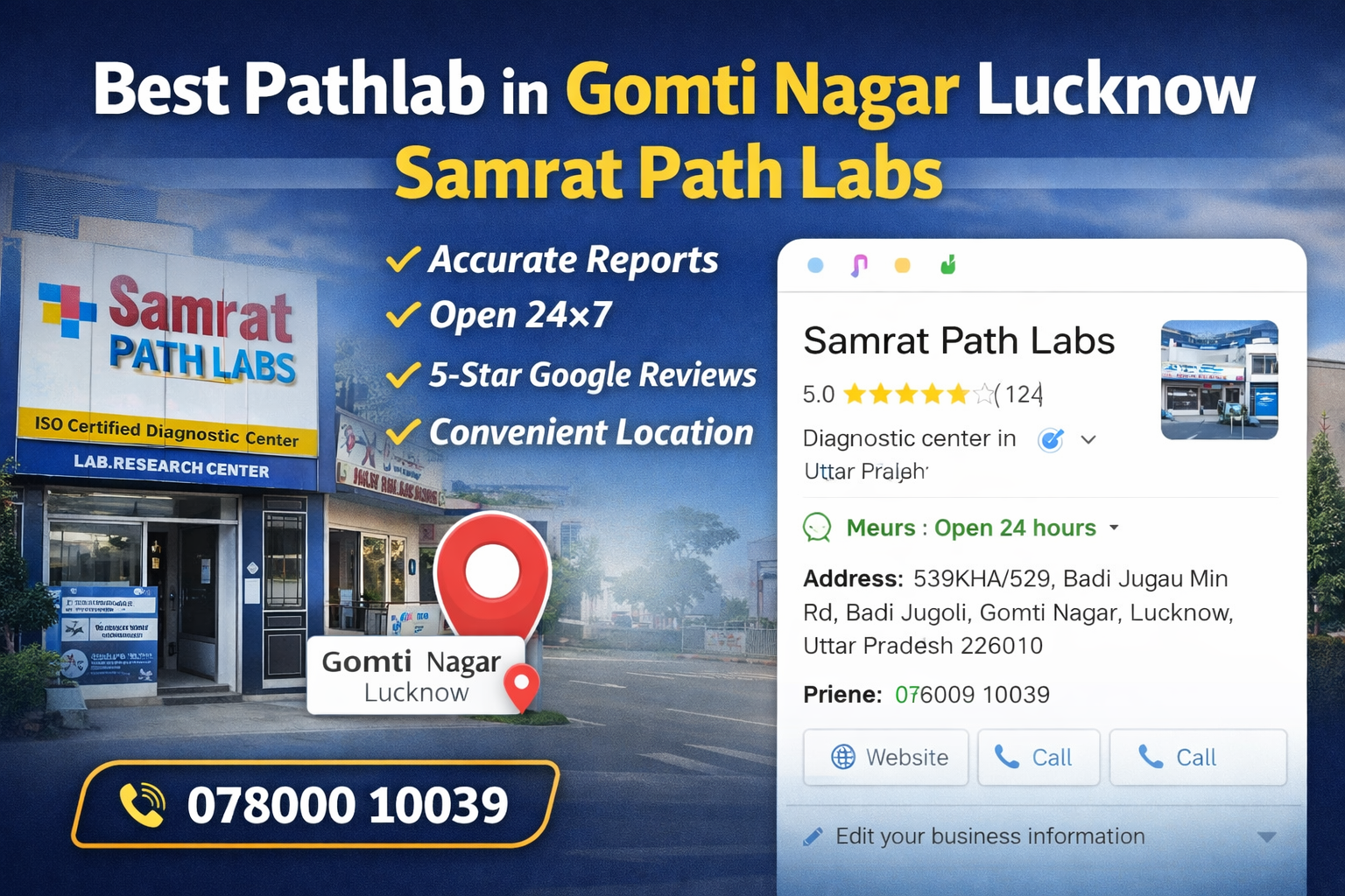 Best Pathlab in Gomti Nagar Lucknow – Why Samrat Path Labs is Trusted by Hundreds of Patients