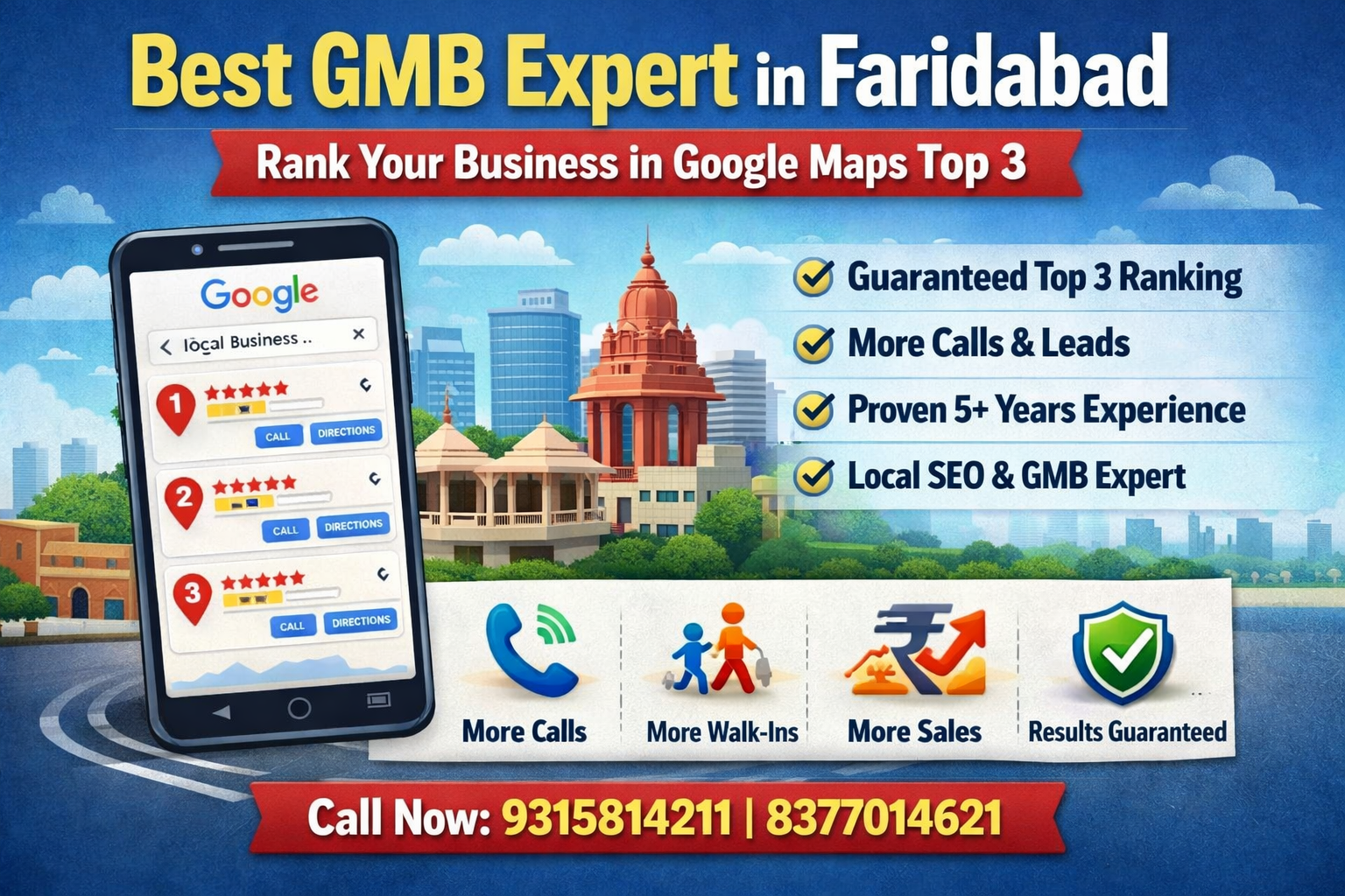 GMB Google My Business Expert in Faridabad – Rank Top 3 & Get More Leads||Near Me