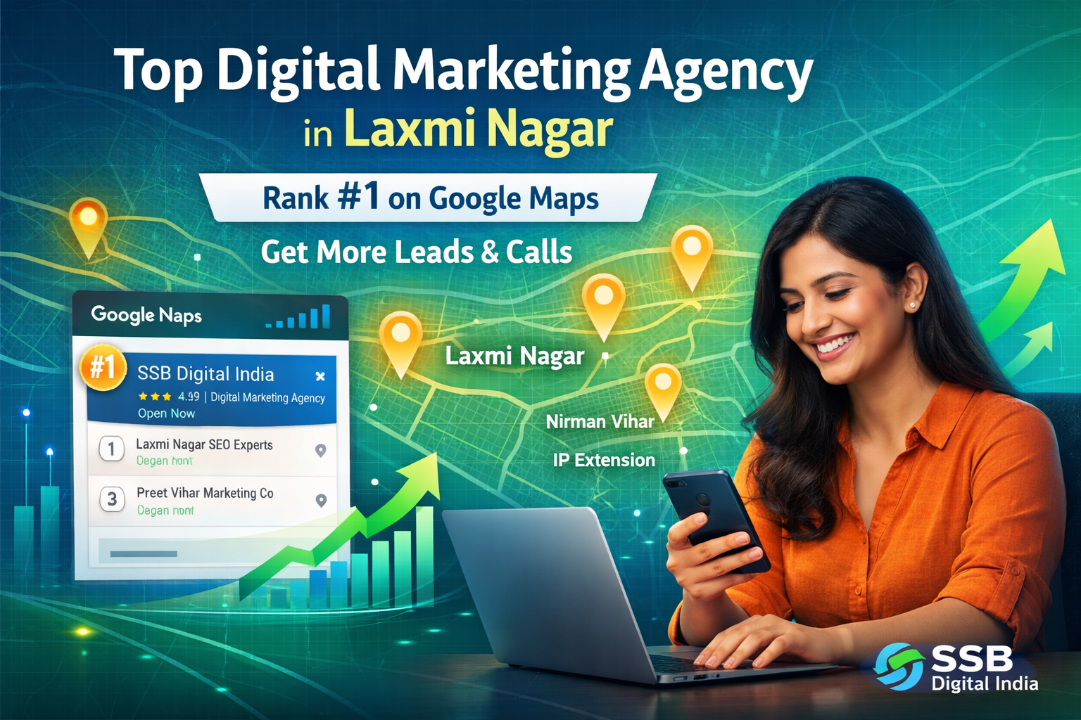 Digital Marketing Agency in Laxmi Nagar- SSB DIGITAL INDIA